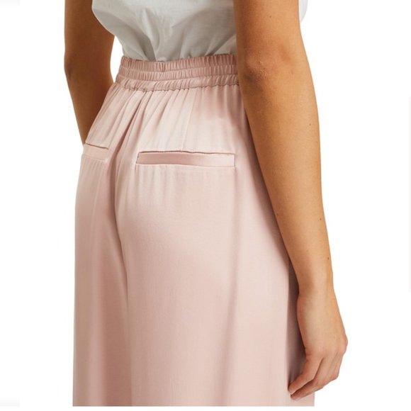 Anine Bing Romy silk wide-leg trousers pants - dusty pink - Picture 4 of 6